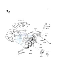 ER 650 C [ER-6N](9F) C9F drawing HEADLIGHT-- S- -