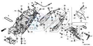 VFR1200XDF CrossTourer - VFR1200X Dual Clutch 2ED - (2ED) drawing REAR FENDER