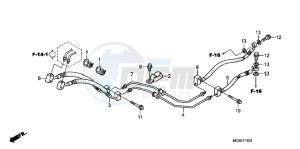 ST1300AE Pan Europoean - ST1300 UK - (E) drawing REAR BRAKE HOSE (ST1300A)