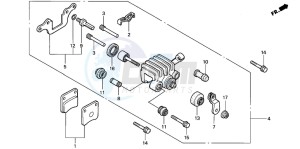 FJS600 SILVER WING drawing PARKING BRAKE CALIPER