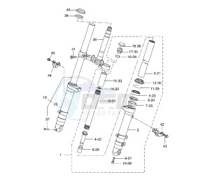 YZF R 125 drawing FRONT FORK