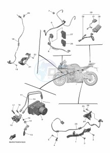 YZF1000D YZF-R1M (B4S1) drawing ELECTRICAL 3