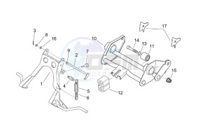 SR 50 H2O Di-Tech e2 drawing Central stand - Connecting rod