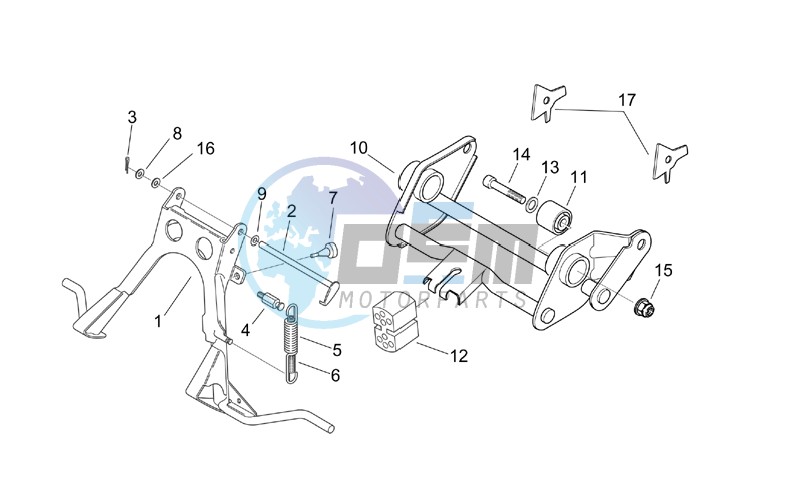 Central stand - Connecting rod