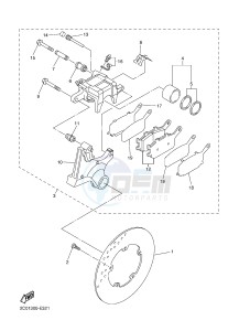 YZF-R6 600 R6 (2CXE 2CXF) drawing REAR BRAKE CALIPER