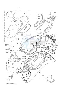 VP250 X-CITY (5B2C 5B2C 5B2C) drawing SEAT