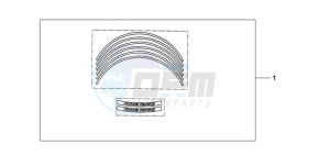 CB1000R9 France - (F / CMF) drawing KIT WHEEL STICKER