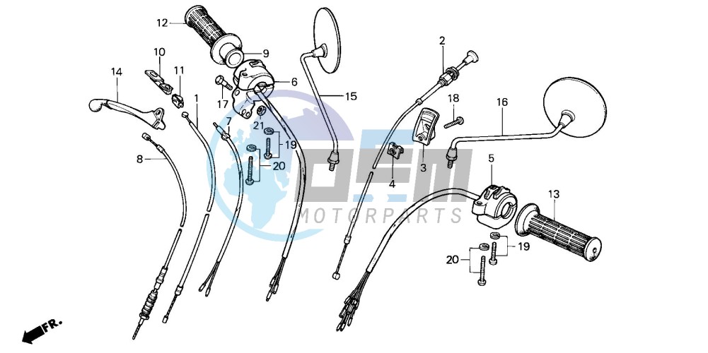 HANDLE SWITCH/LEVER/ CABLE