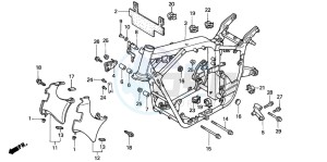 VT750C2 drawing FRAME BODY