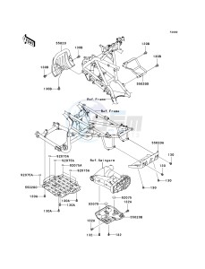 KSV 700 A [KFX 700] (A6F-A9F) A8F drawing GUARD-- S- -