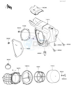 KX 125 E [KX125] (E2) [KX125] drawing AIR CLEANER