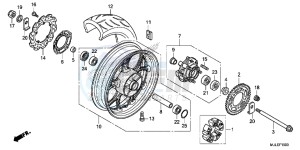 NC750SAE NC750SA ED drawing REAR WHEEL