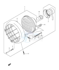 LT-A500F (E24) drawing HEADLAMP