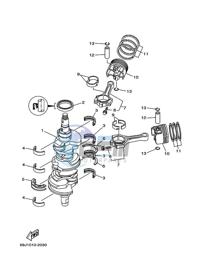 CRANKSHAFT--PISTON