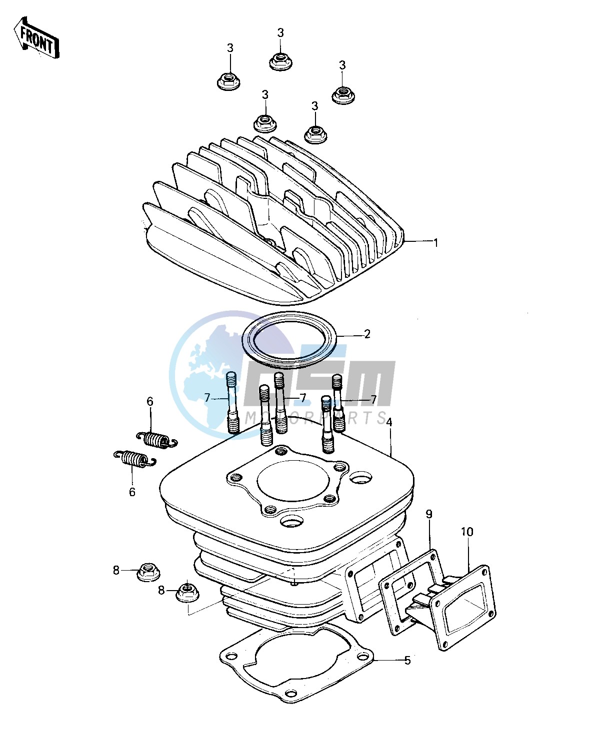 CYLINDER HEAD_CYLINDER_REED VALVE -- 80 A6- -