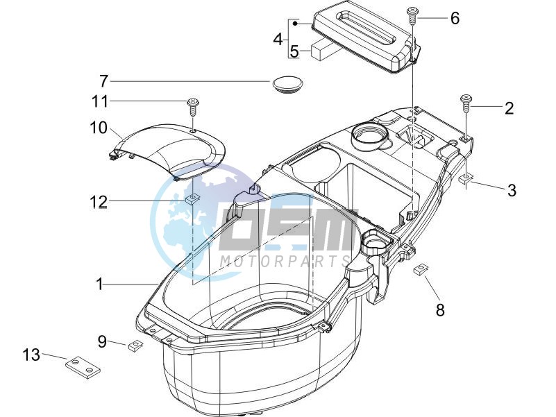 Helmet housing - Undersaddle