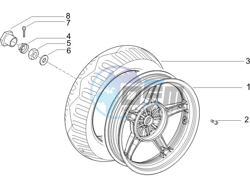 Rear wheel