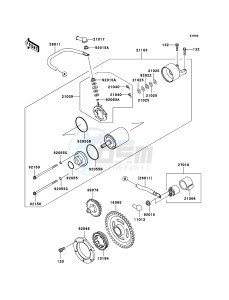 KVF360 KVF360B8F EU drawing Starter Motor