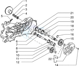 storm 50 drawing Rear wheel shaft