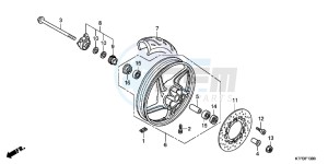 SH125B drawing FRONT WHEEL