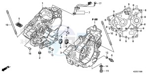 CRF250LF CRF250L E drawing CRANKCASE