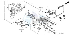 CB600FA39 Europe Direct - (ED / ABS ST) drawing REAR BRAKE CALIPER (CB600FA/FA3)