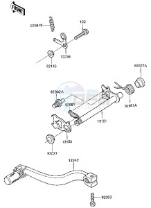 KX 80 J [BIG WHEEL] (J2) [BIG WHEEL] drawing GEAR CHANGE MECHANISM