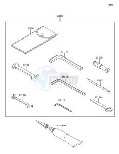 Z1000SX ZX1000WHF XX (EU ME A(FRICA) drawing Owner's Tools