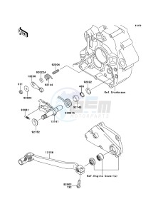 KLX250 KLX250SDF XX (EU ME A(FRICA) drawing Gear Change Mechanism