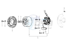 Zip 50 RST drawing Flywheel magneto