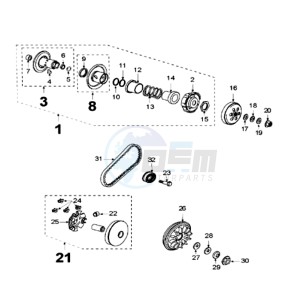 SAT 500 SC drawing CLUTCH