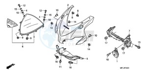 CBR1000RR9 Australia - (U / MME SPC) drawing UPPER COWL (2)