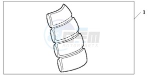 CB600F9 Spain - (SP / 25K) drawing TANK PAD 2