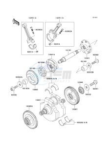 VN 1500 B [VULCAN 88 SE] (B1-B3) N7FA drawing CRANKSHAFT