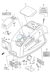 DT 115 drawing Engine Cover (DT115S