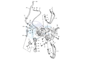 YZF R THUNDER CAT 600 drawing AIR INDUCTION SYSTEM