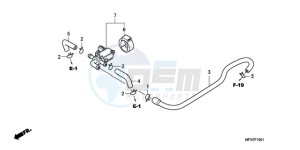 CB1000RA UK - (E / MPH) drawing AIR INJECTION CONTROL VALVE