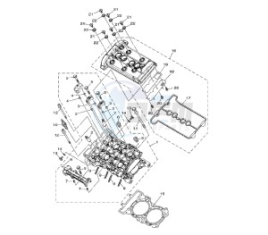 XTZ SUPER TENERE 1200 drawing CYLINDER HEAD