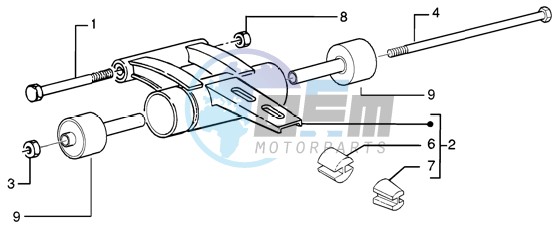 Swinging arm