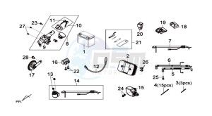 MAXSYM 400 I drawing ELECTRONIC PARTS