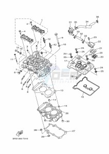 MT-03 MTN320-A (B6W3) drawing CYLINDER HEAD