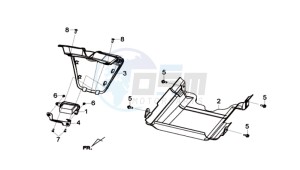 GTS 300i ABS drawing LOWER COVER