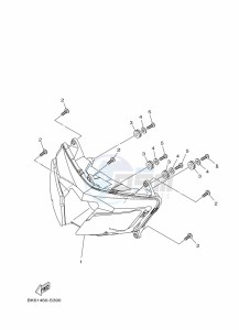 YZF125-A YZF-R125 (B5G1) drawing HEADLIGHT