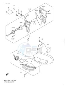 GSX-R1000 drawing TURNSIGNAL LAMP