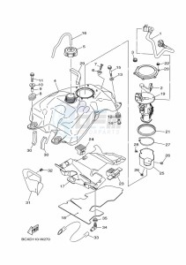 YFM700R (BCXS) drawing FUEL TANK