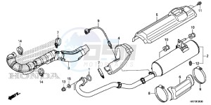 TRX420FA6F TRX420F Australia - (U) drawing EXHAUST MUFFLER