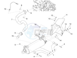 RS4 125 4T drawing Exhaust pipe