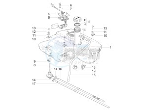 SXL 150 4T 3V CARB drawing Fuel tank