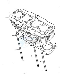 GSX750 (T-X) drawing CYLINDER