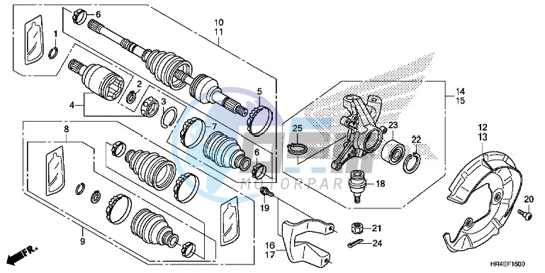 FRONT KNUCKLE/ FRONT DRIVE SHAFT